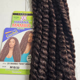 2 in 1 value pack Havana Mambo twist braid - 24 inch - crochet interlocking - mixed colors