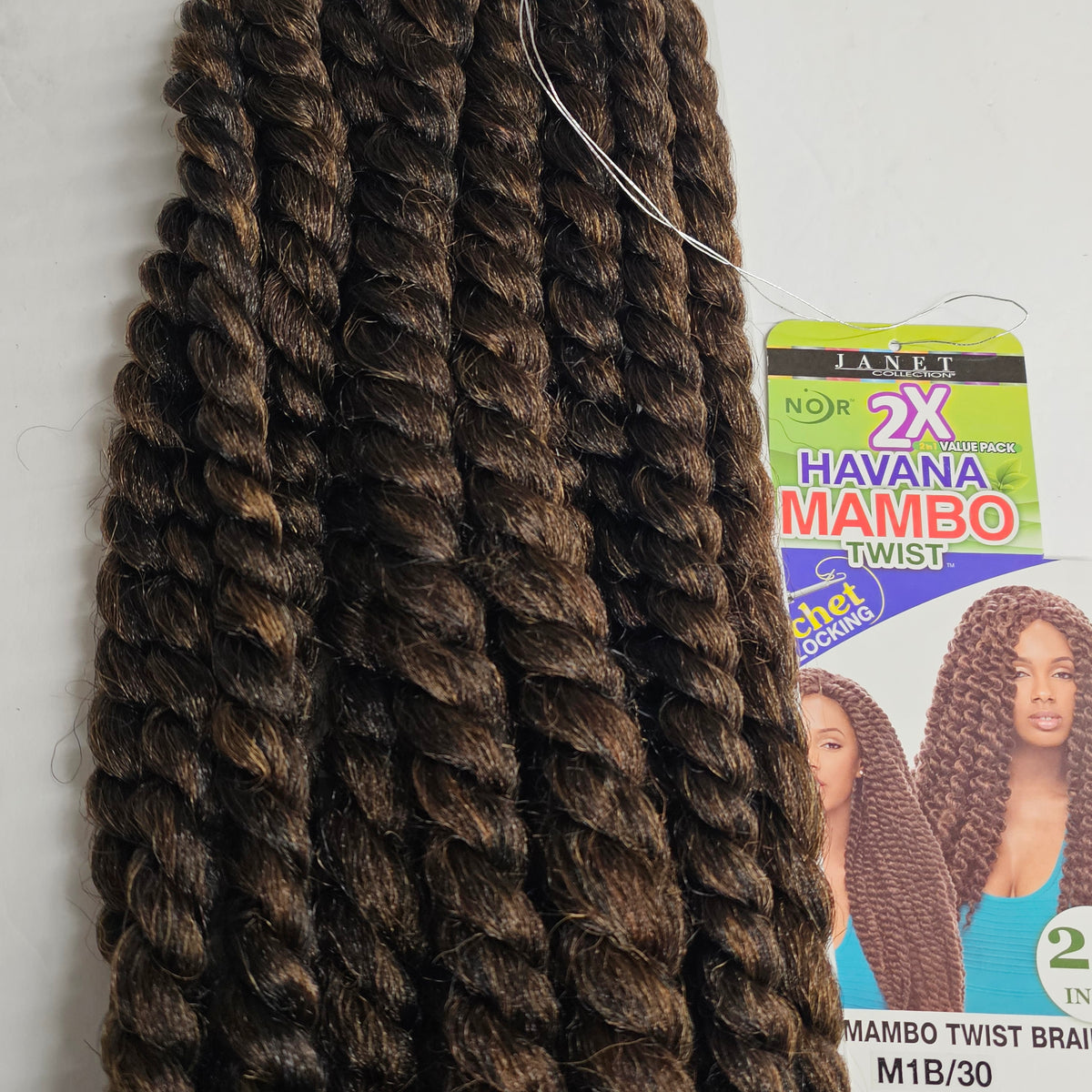 2 in 1 value pack Havana Mambo twist braid - 24 inch - crochet interlocking - mixed colors