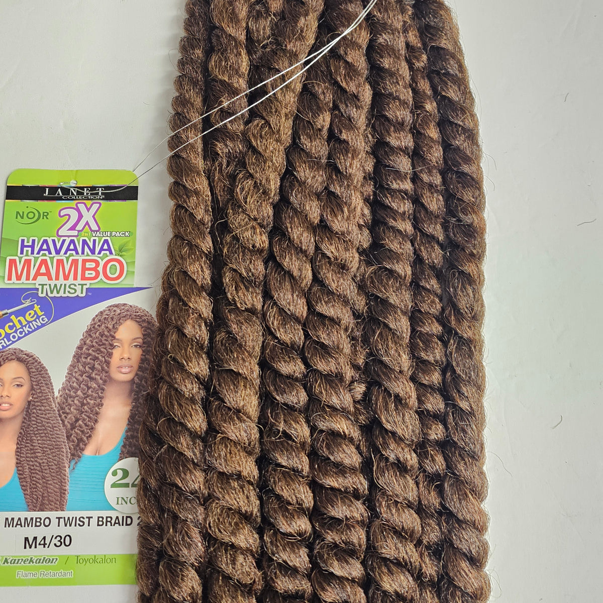 2 in 1 value pack Havana Mambo twist braid - 24 inch - crochet interlocking - mixed colors