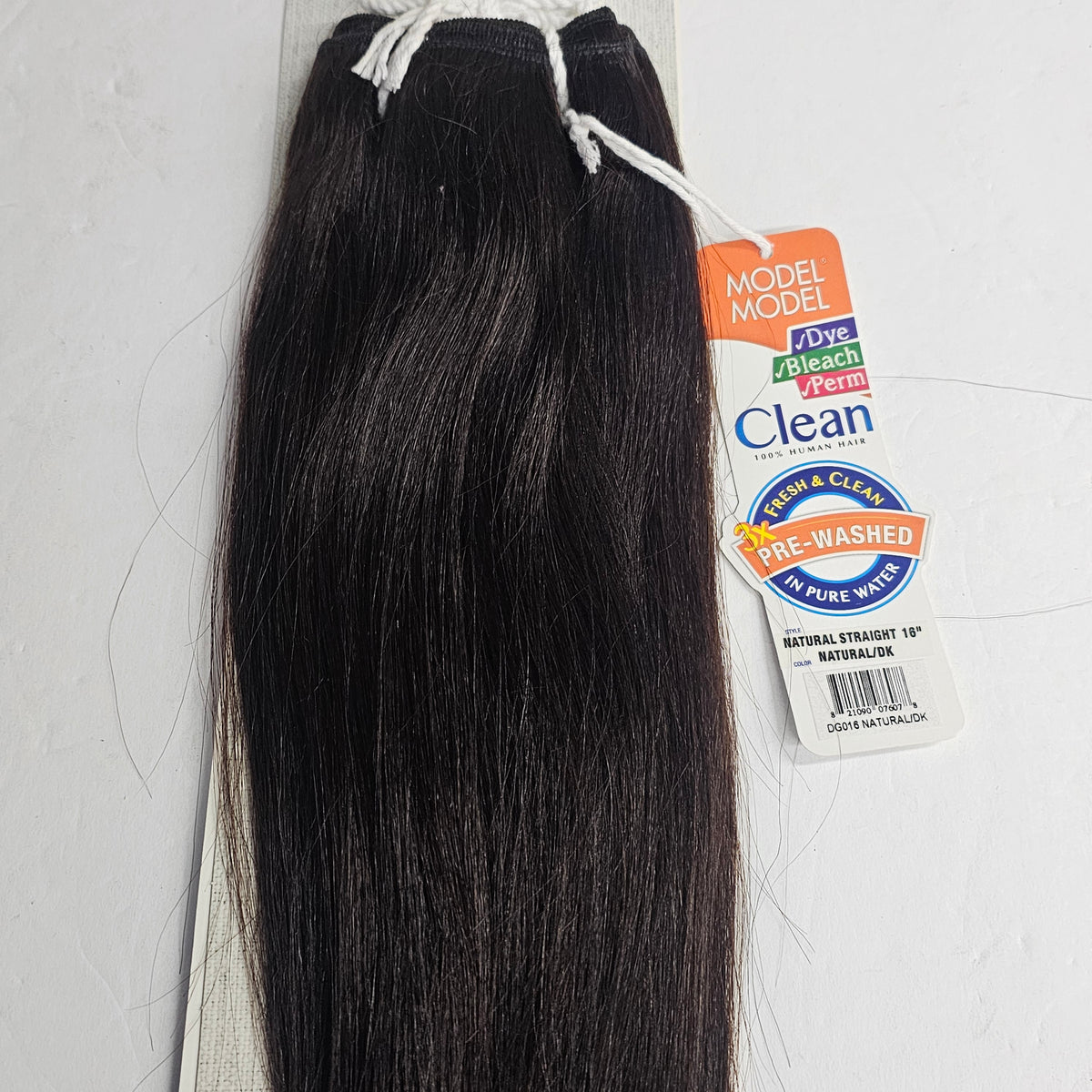 Model model clean natural straight human hair weave - pre-washed - dye - bleach - perm