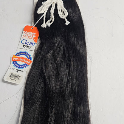 Model model Clean - pre-washed Yaky weave - sew-in weft