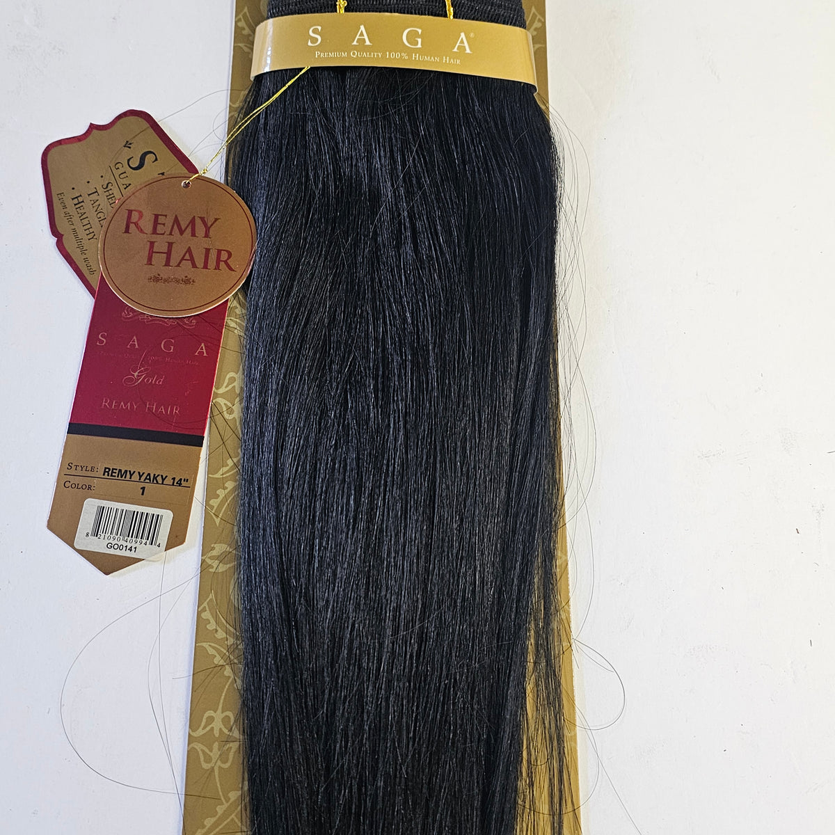 Human Hair Saga Gold Remy Yaky Weave – Straight Sew-In Weft