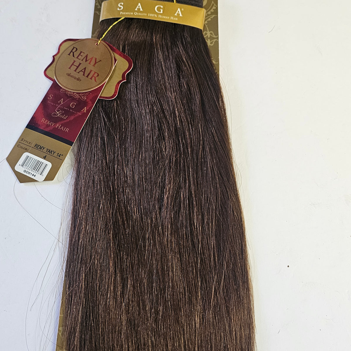 Human Hair Saga Gold Remy Yaky Weave – Straight Sew-In Weft