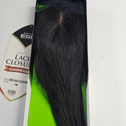 Model model Ego remy hair lace closure handmade - natural look