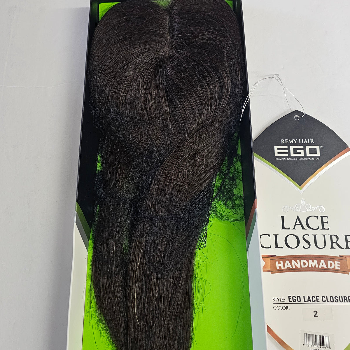 Model model Ego remy hair lace closure handmade - natural look