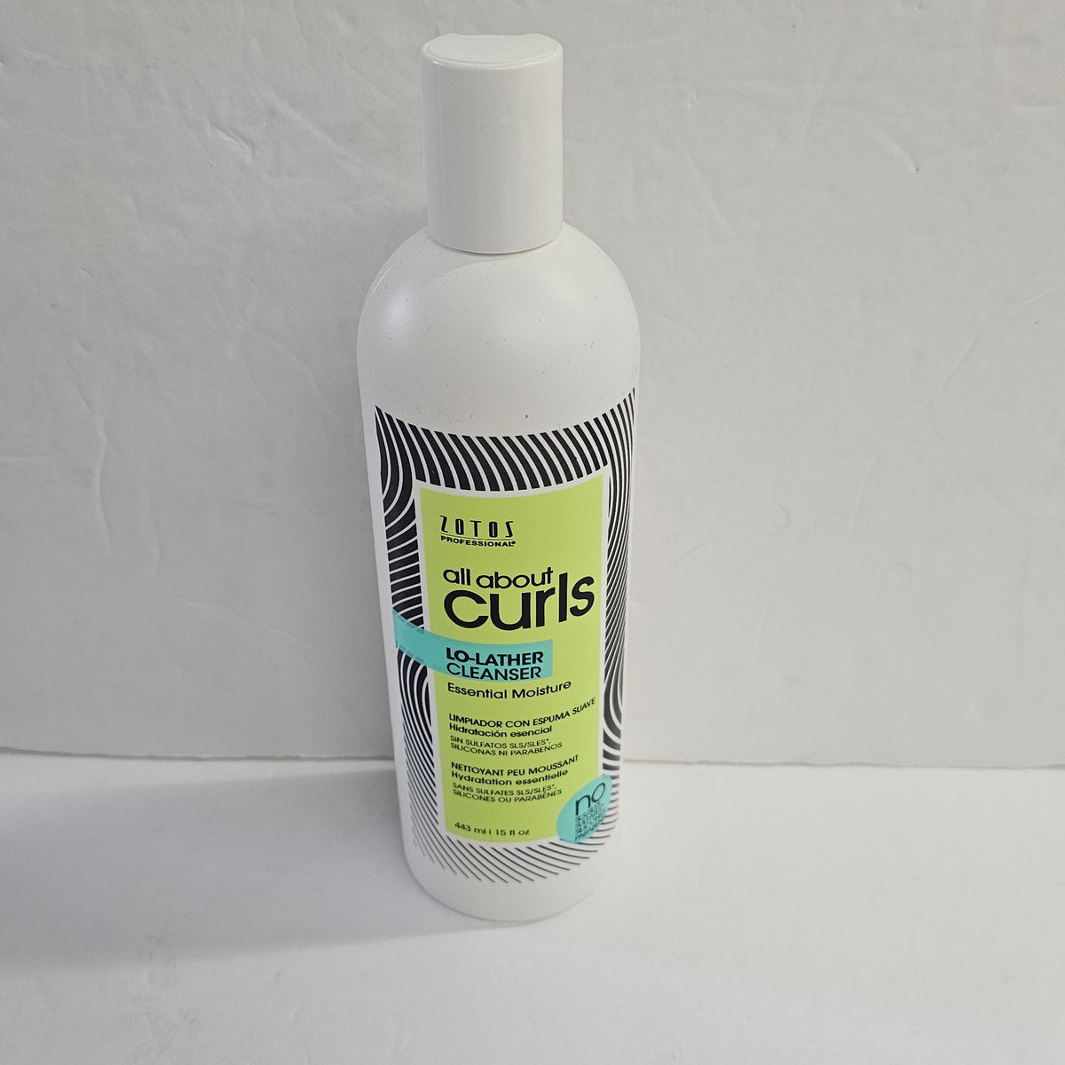 Zotos all about curls lo-lather cleanser - essential moisture - 15fl.oz