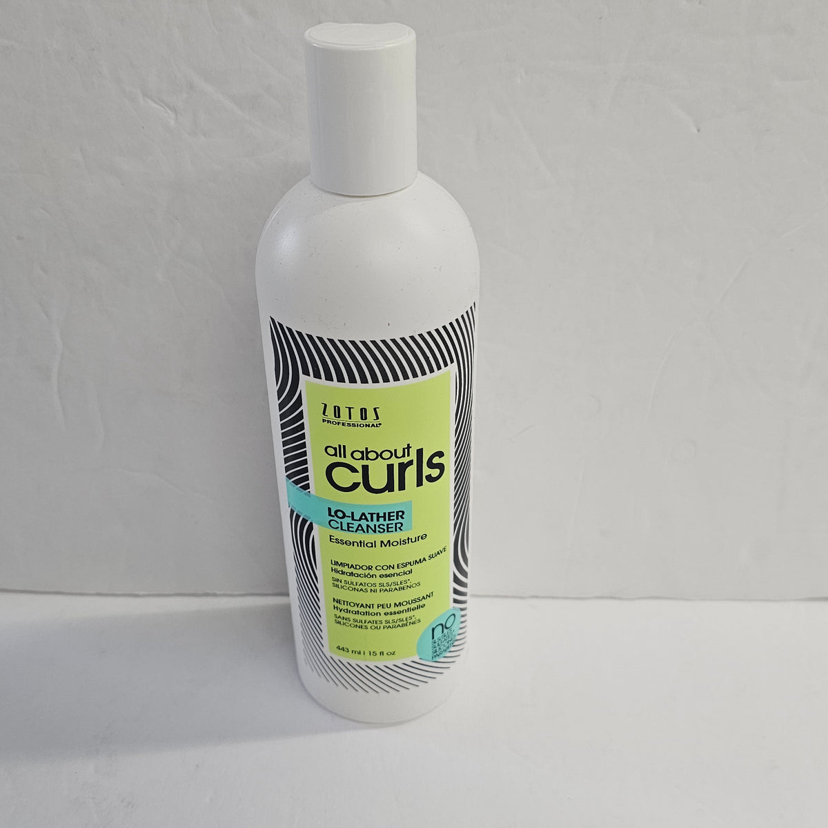 Zotos all about curls lo-lather cleanser - essential moisture - 15fl.oz