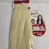Model Model clip-in 8pcs hair extensions - heat resistant fiber - curling iron safe