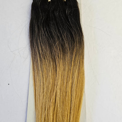 Human hair weave yaky straight for sew-in, wefts - Milky way -ombre colors