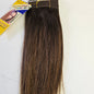 Human hair weave yaky straight for sew-in, wefts - Milky way -ombre colors