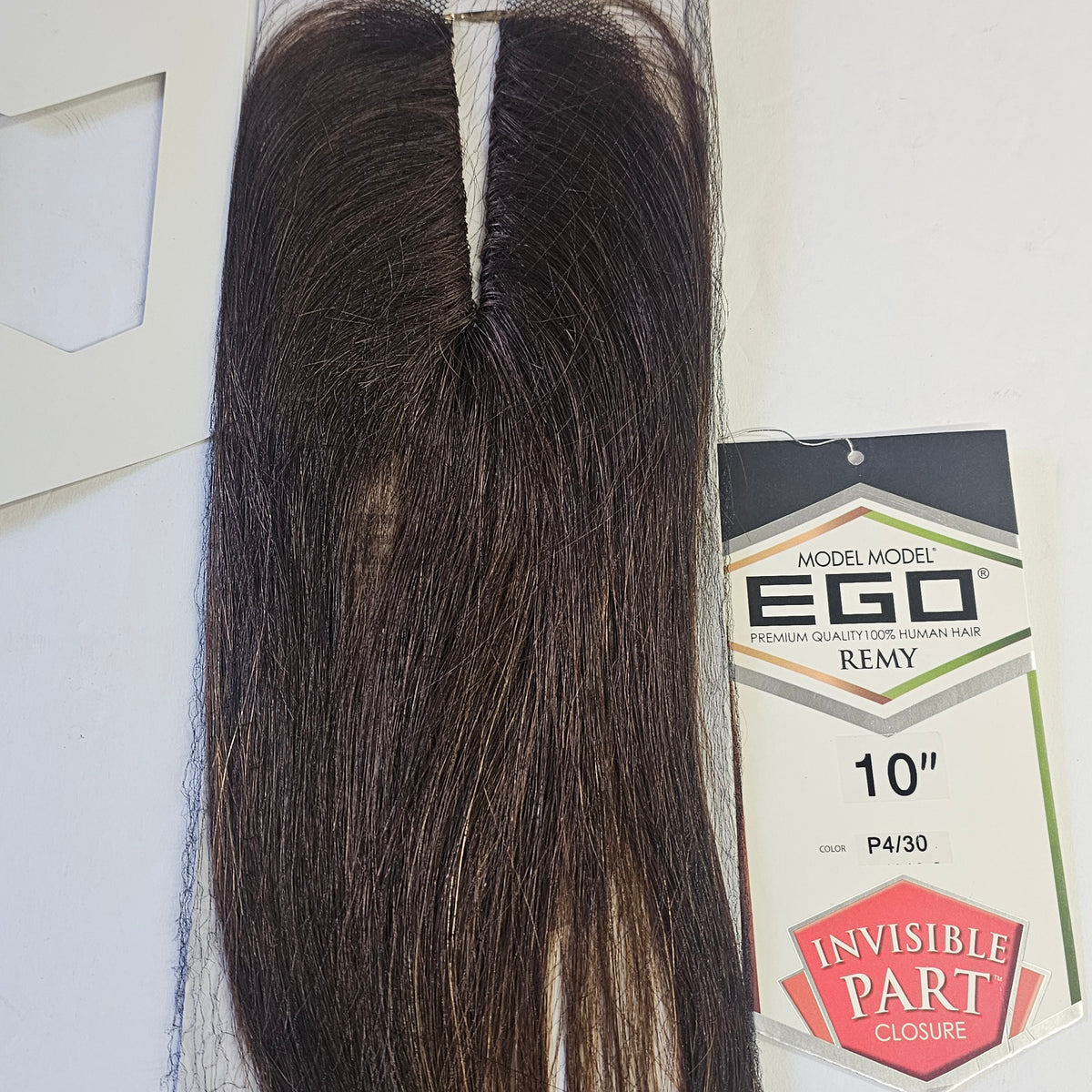 Model Model Ego remy human hair invisible part closure - 10 inch