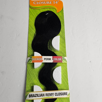 Model Model Brazilian remy natural body closure - bleach - perm - color