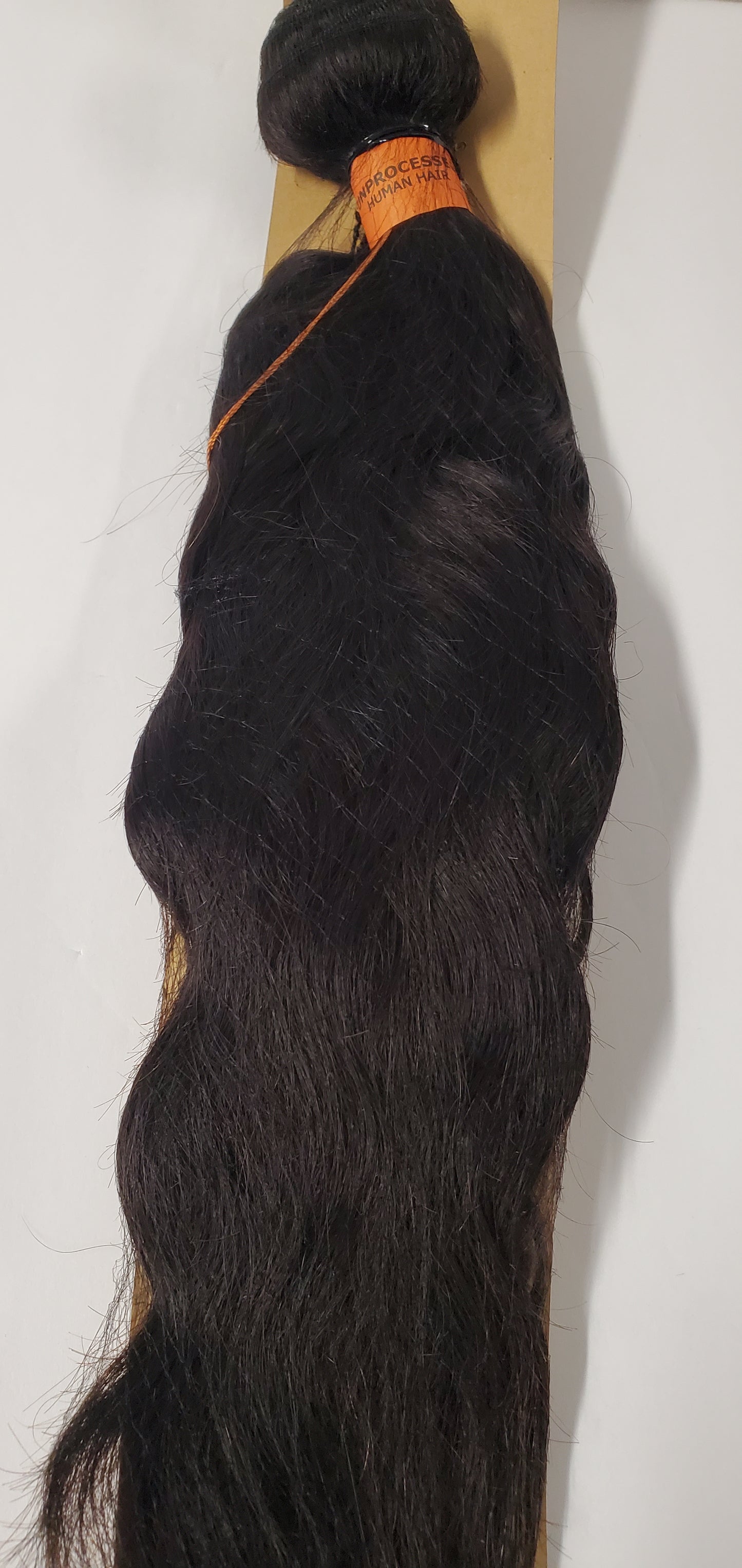 Brazilian virgin remi unprocessed human hair weave; weft; sew-in; wavy. image 1