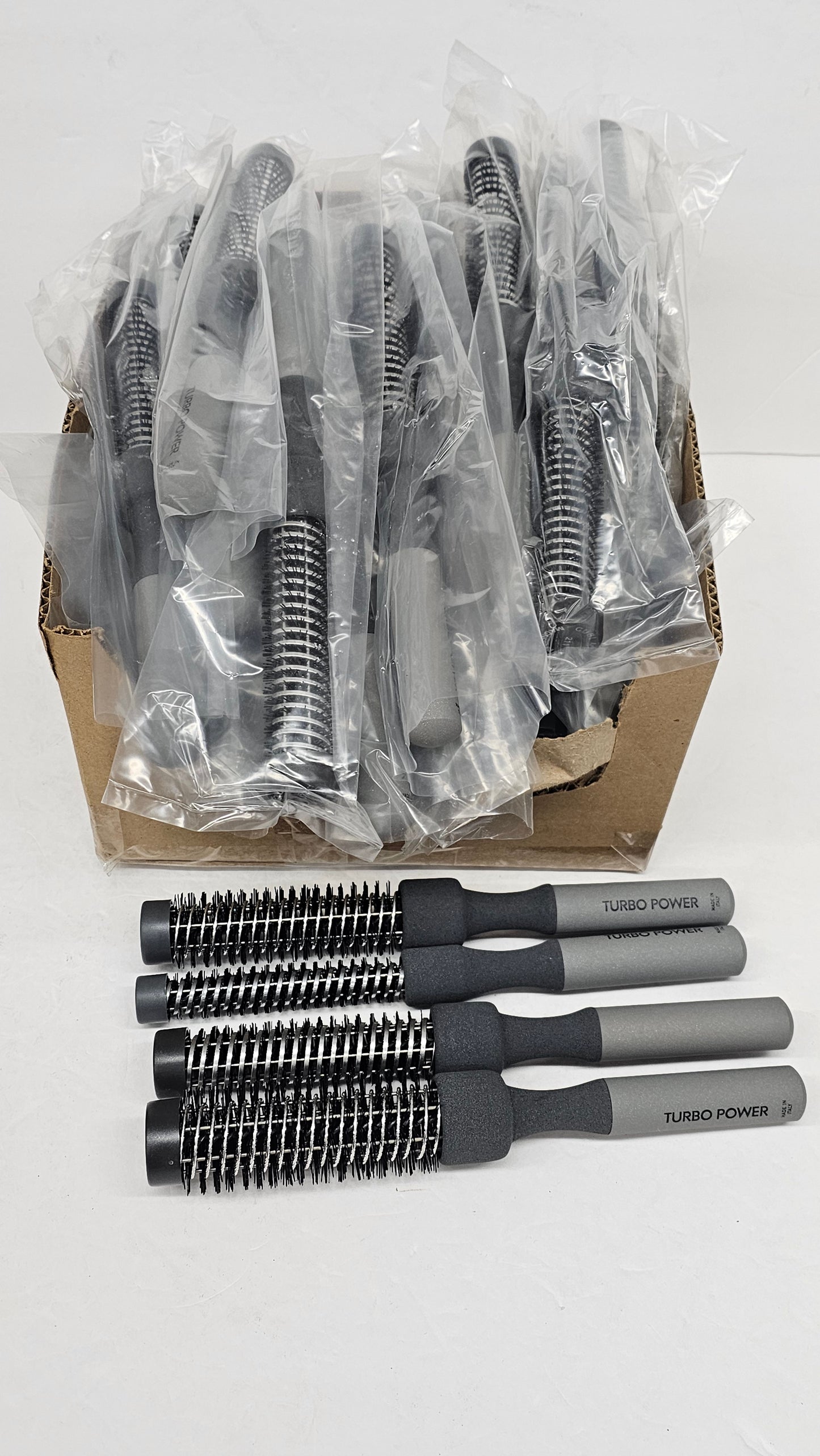 Set of 48 assorted sizes of twister magnesium curl maker brush; turbo pow image 2