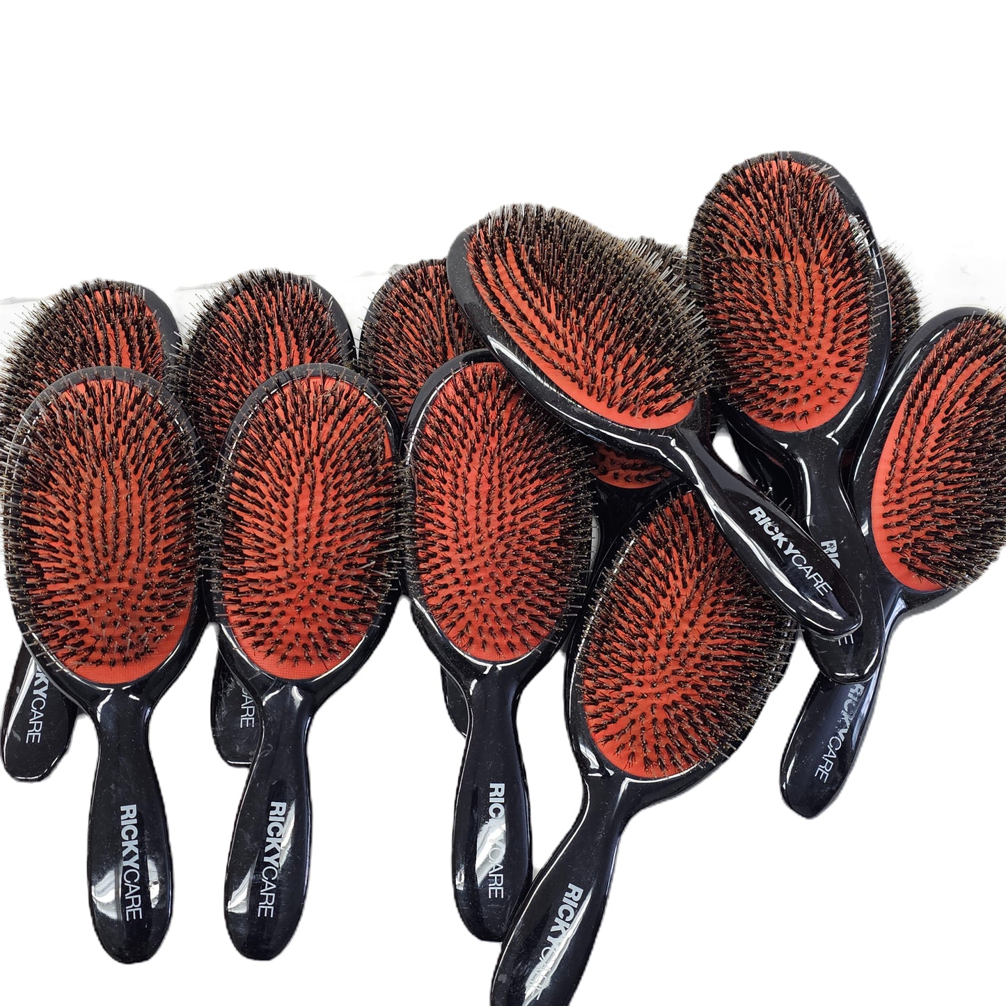 12 pcs Rickycare professional board bristle, detangler, scalp massage hair brush image 2