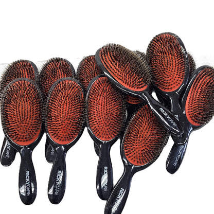 12 pcs Rickycare professional board bristle, detangler, scalp massage hair brush image 2