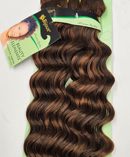 Curly human hair tangle-free new deep weave for sew-in; wefts. image 4