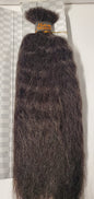 Human hair blended super bulk for braiding; wavy 14 inch color 34. image 0