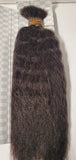 Human hair blended super bulk for braiding; wavy 14 inch color 34. image 0