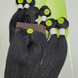 Unprocessed virgin remy hair 7pcs straight sew-in wefts; Brazilian multipack. image 0