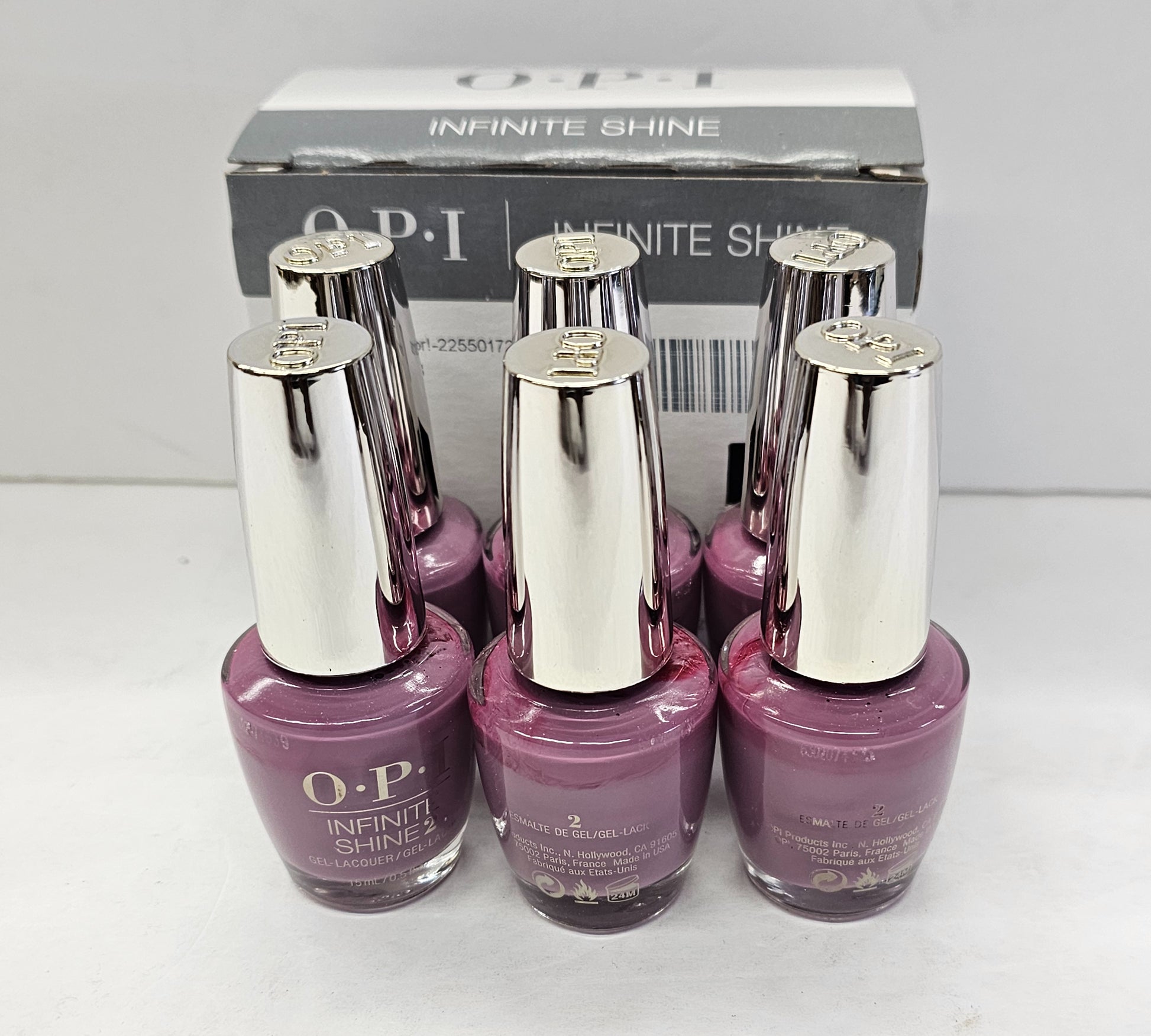 Set of 6 OPI infinite shine polish; one Heckla of a color; 0.5fl.oz image 1