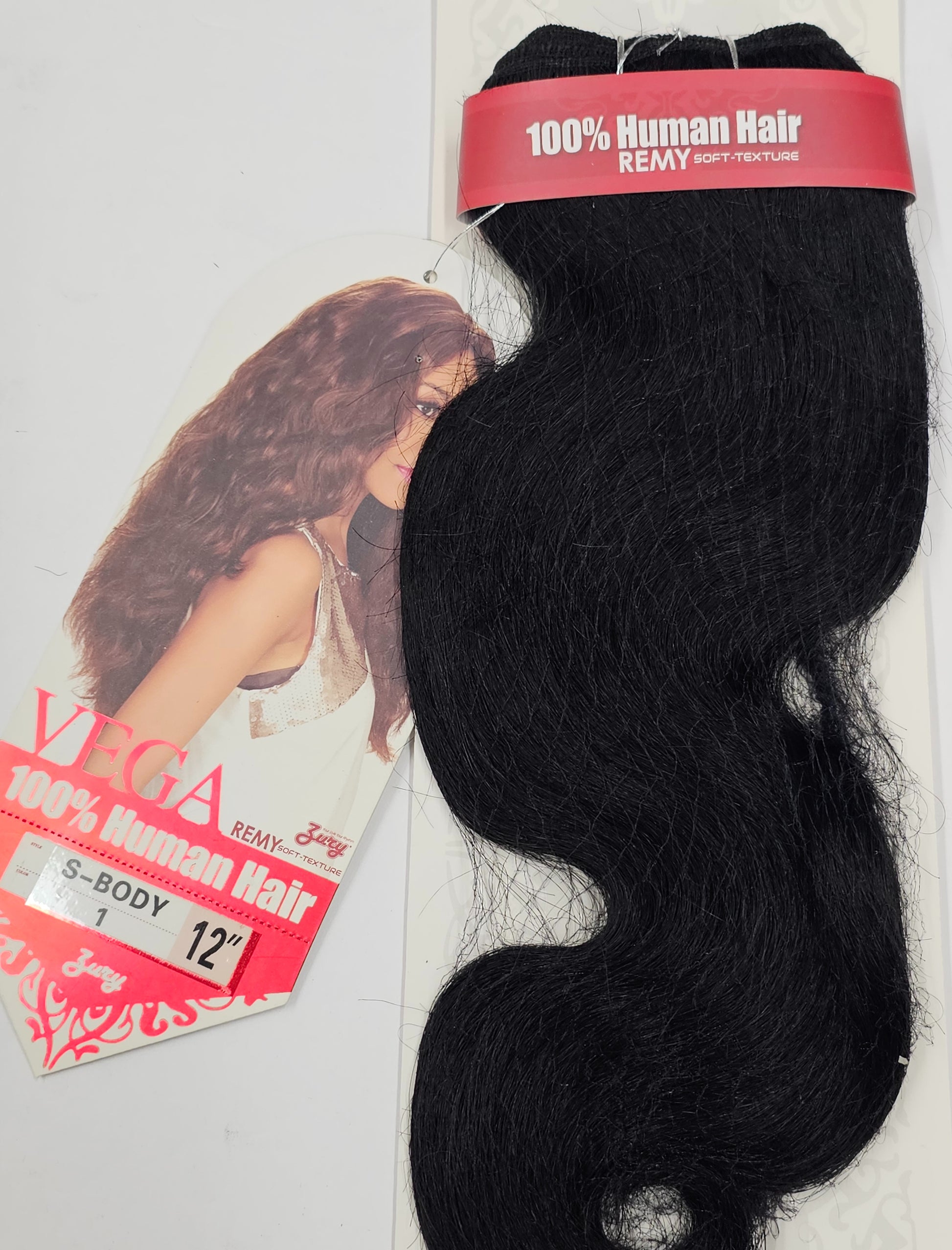 Curly human hair weave for sew-in; Vega remy body wave; soft texture; wefts. image 3