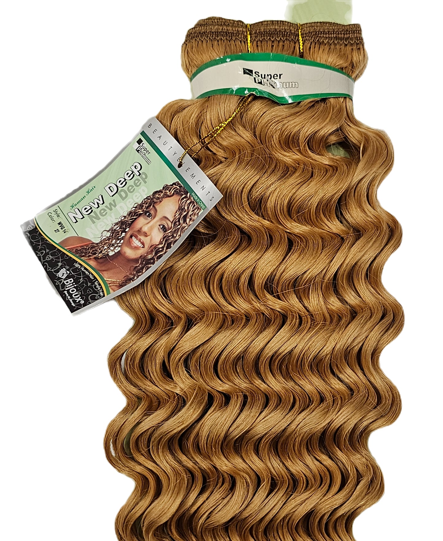 Curly human hair tangle-free new deep weave for sew-in; wefts. image 0