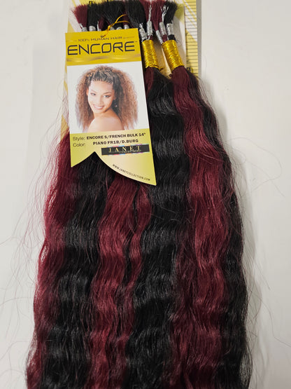 Wet and wavy human hair premium blend  Super French bulk for braiding image 7