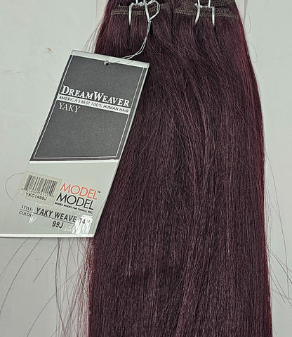 Tangle-free dreamweaver yaky weave for sew-in, weft, straight image 6