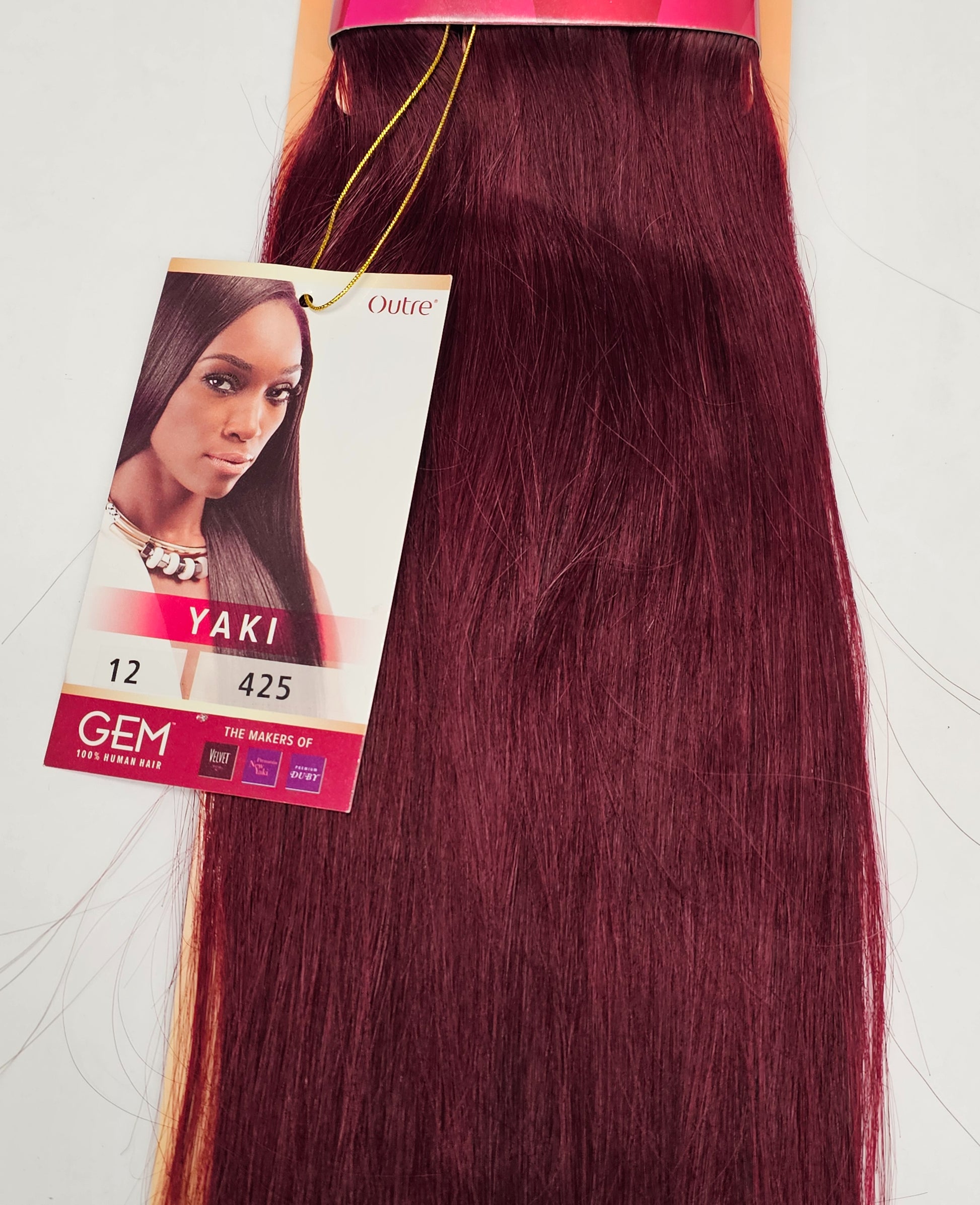 Human hair yaki weave argan oil smooth; shed-free straight sew-in weft. image 1