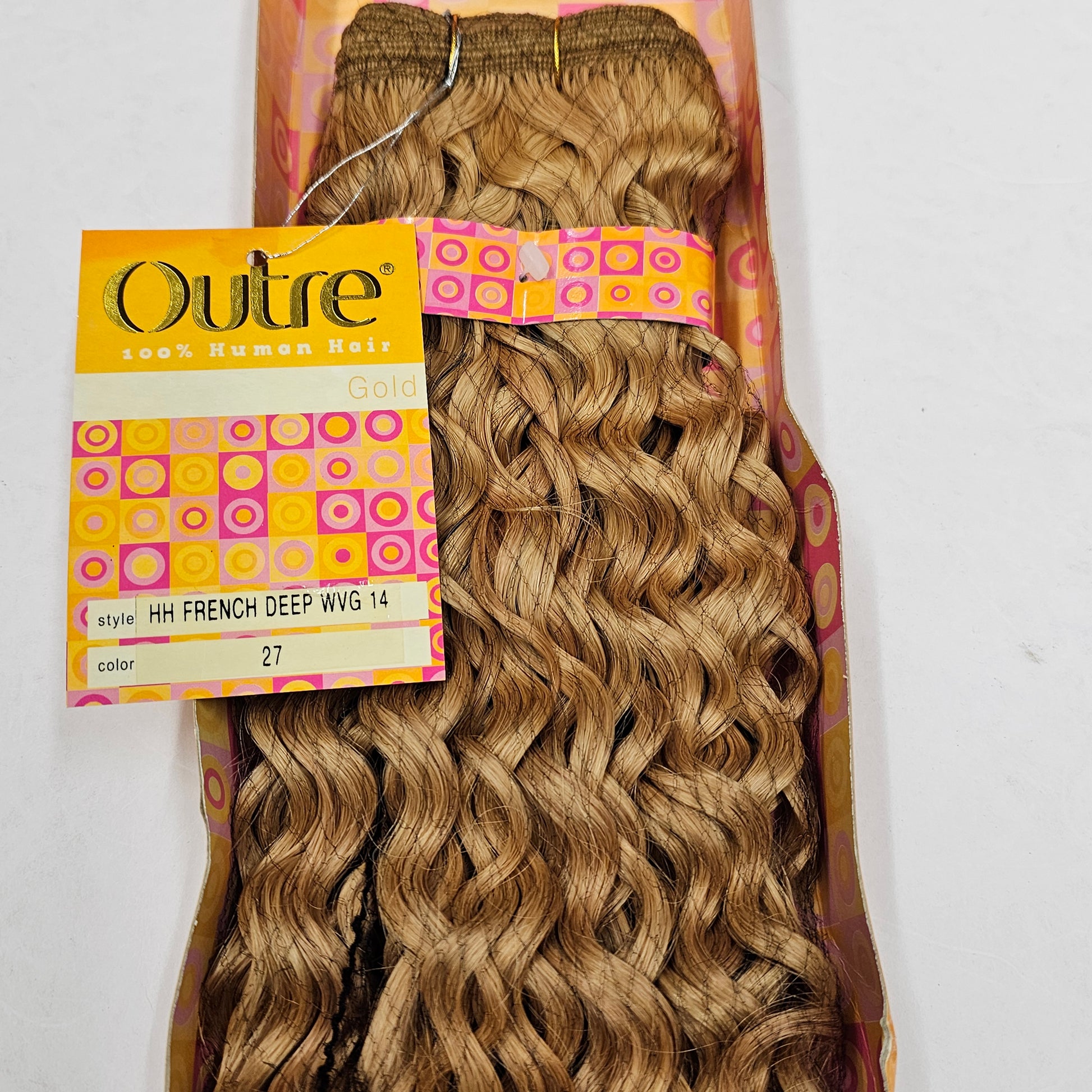 Human hair french deep wave weave; curly sew-in weft. image 2