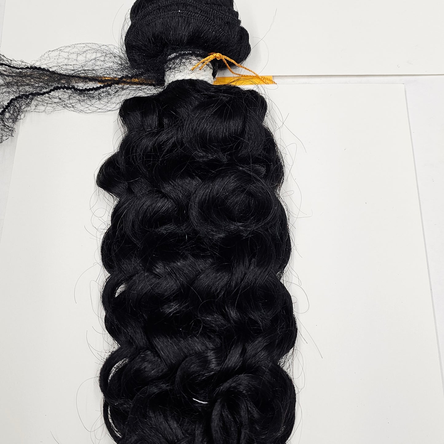 Unprocessed natural human hair weave new bohemian; curly sew-in weft. image 1