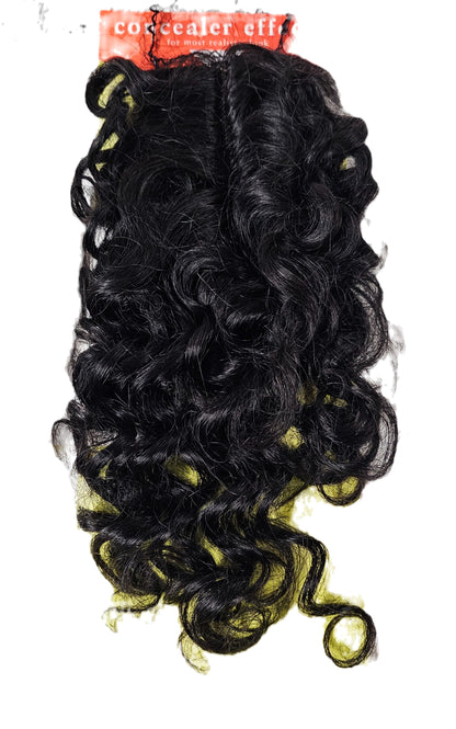 10 inch non-processed human hair lace parting piece. image 2