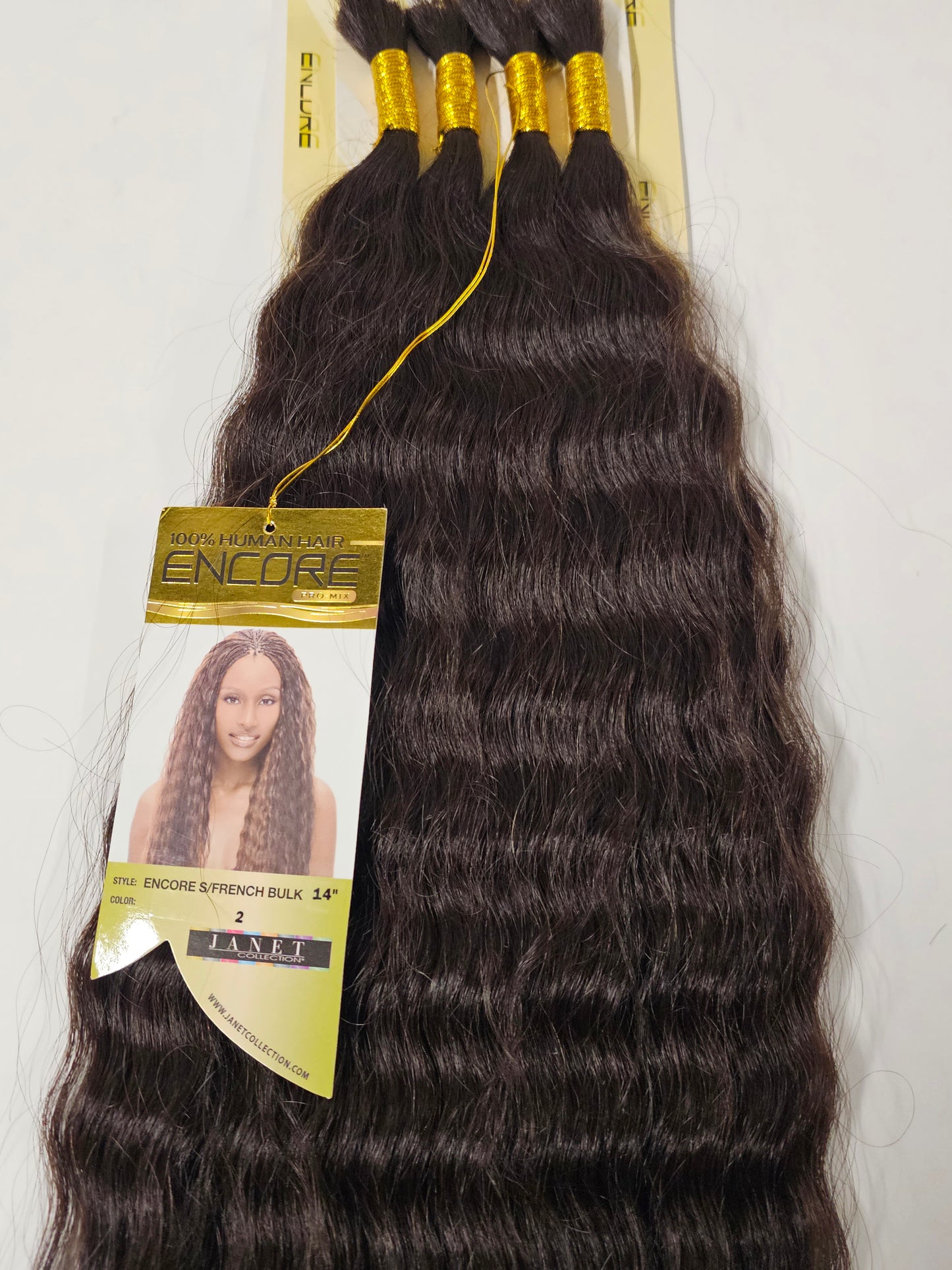 Wet and wavy human hair premium blend  Super French bulk for braiding image 8