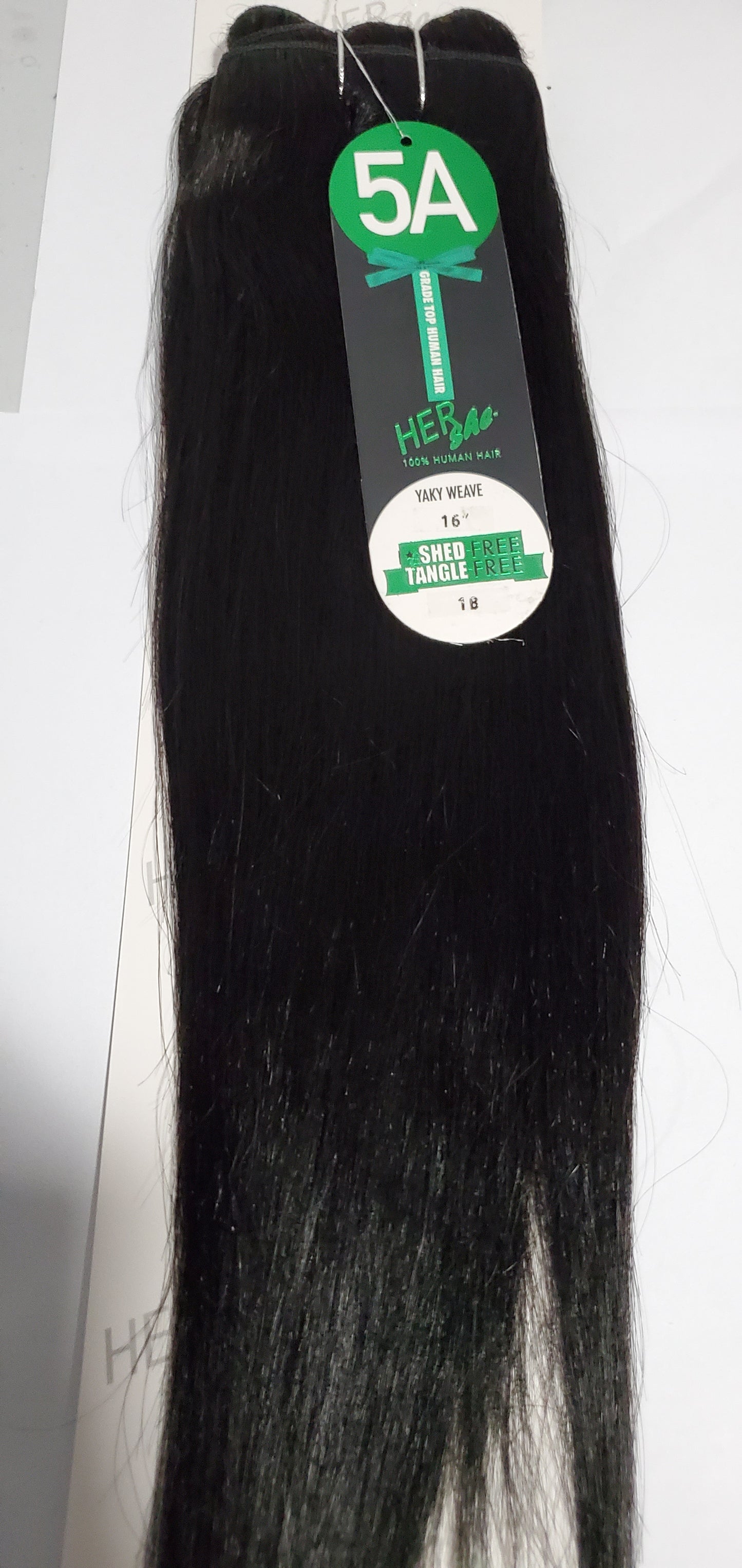 Human hair yaky weave 5A grade yaky weave; shed-free straight sew-in weft. image 7