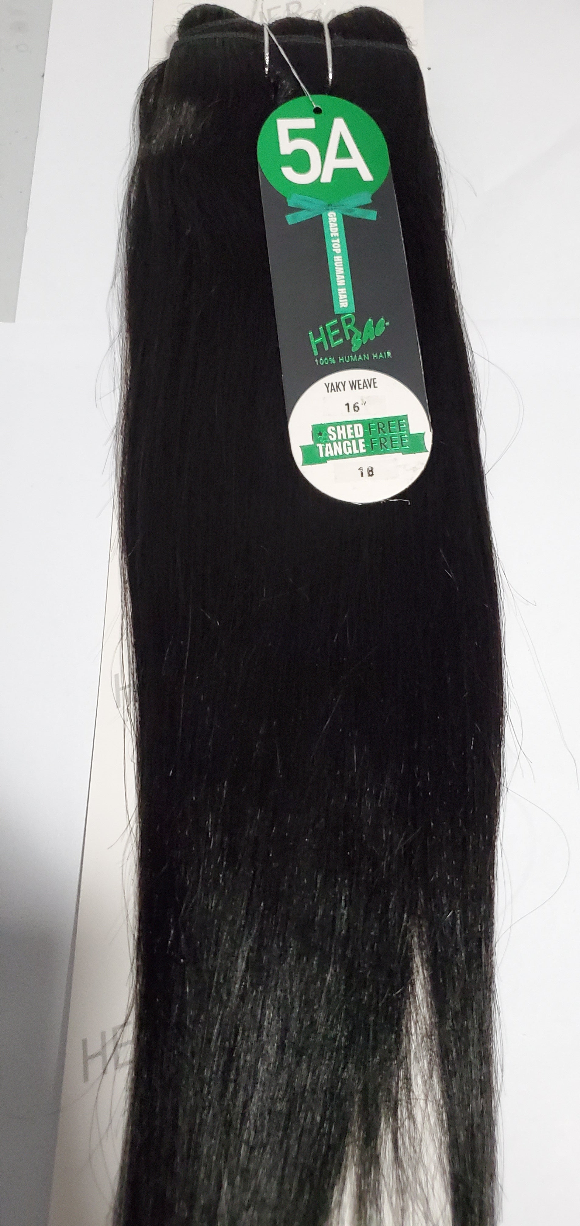 Human hair yaky weave 5A grade yaky weave; shed-free straight sew-in weft. image 7