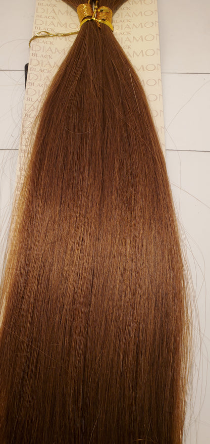 Elite human hair bulk tangle-free straight for braiding. image 2
