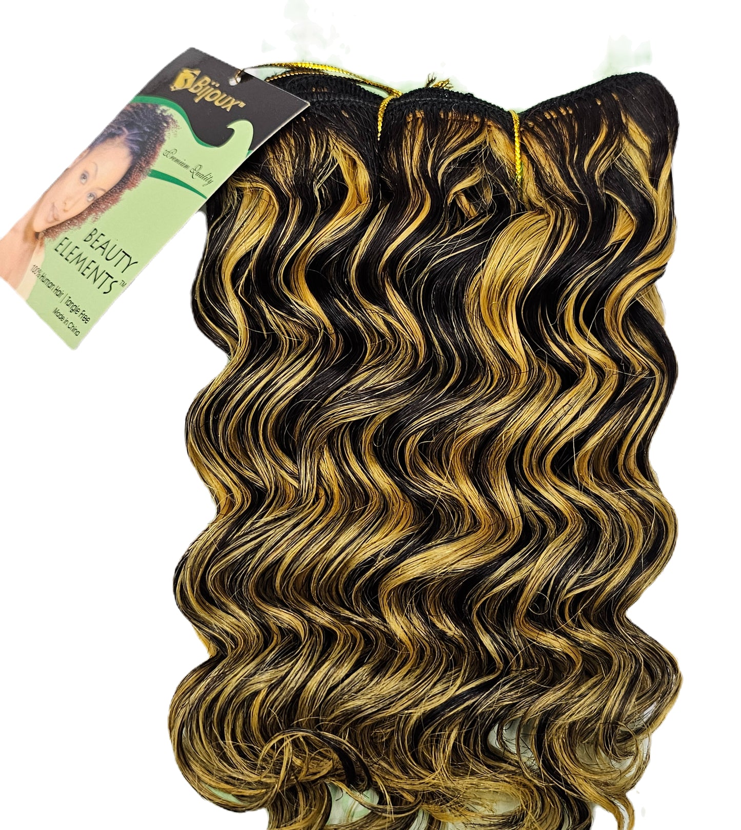 Curly human hair tangle-free new deep weave for sew-in; wefts. image 1