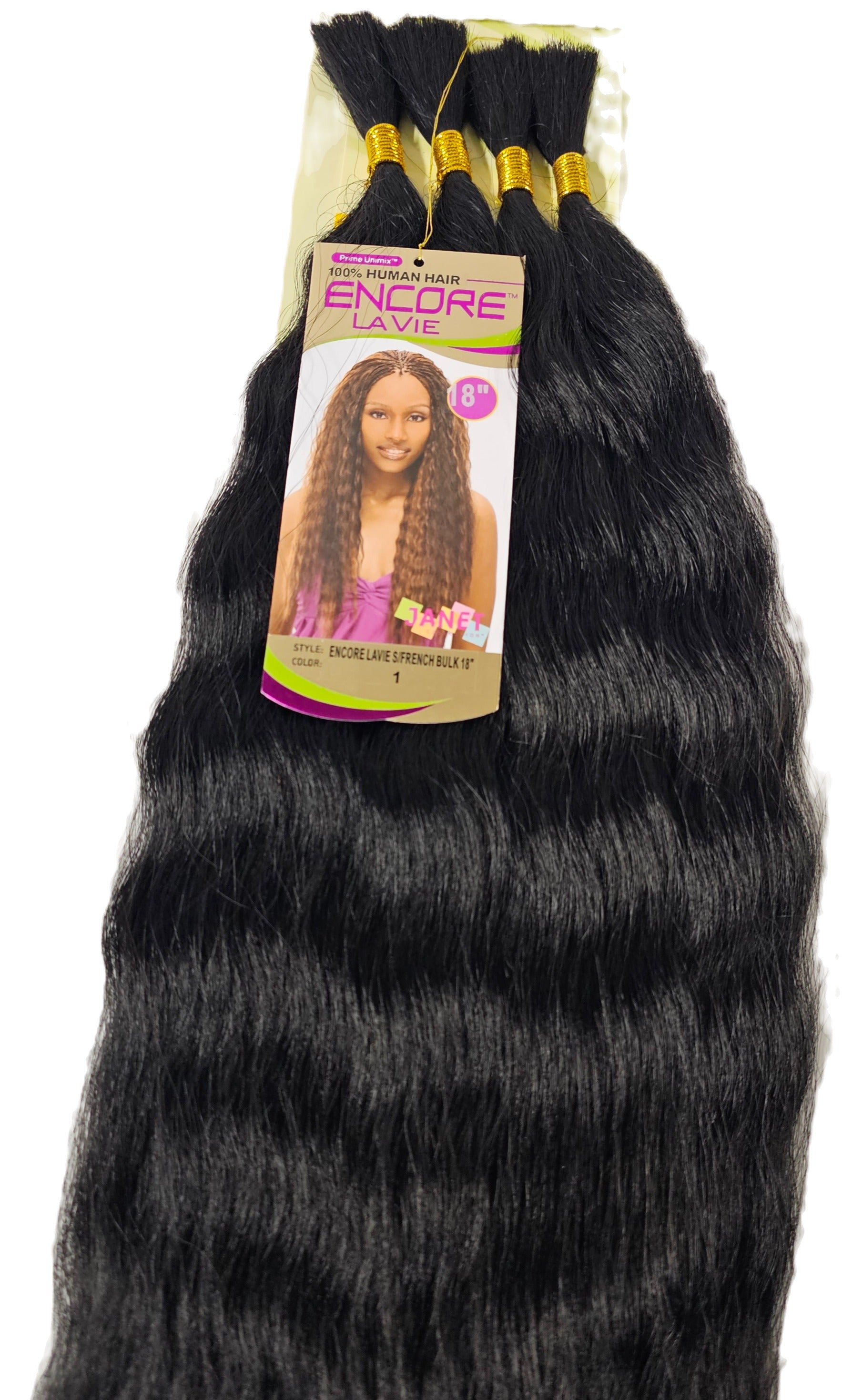 Wet and wavy human hair premium blend  Super French bulk for braiding image 0