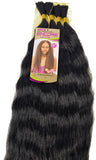 Wet and wavy human hair premium blend  Super French bulk for braiding image 0
