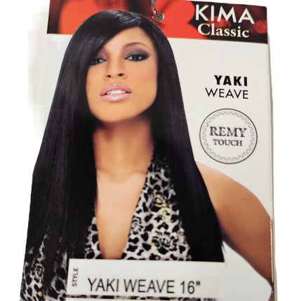 Remy touch human hair yaki weave for sew-in; straight image 0