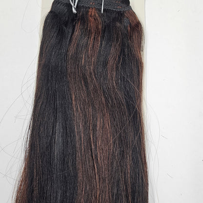 Indian remi wet and wavy loose wave sew-in wefts; straight and wavy style. image 2
