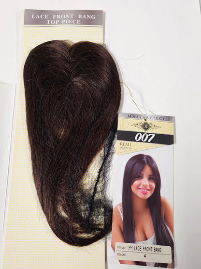Hand tied lace front band; Straight; top piece image 0