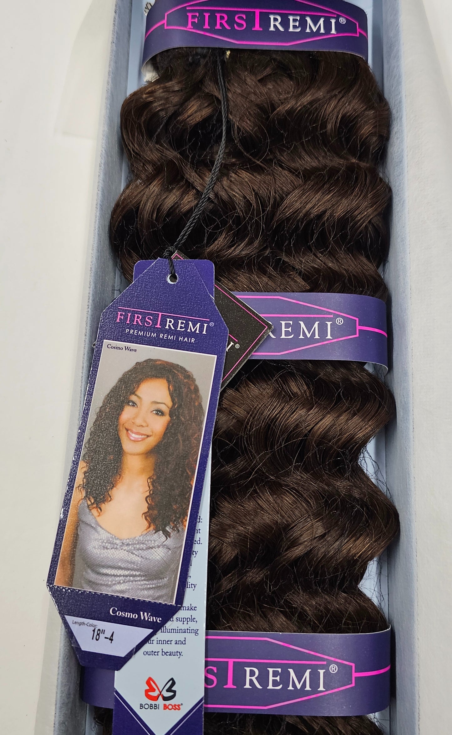 Curly premium remi hair weave; cosmo wave for  sew-in; wefts. image 4