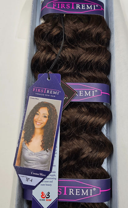 Curly premium remi hair weave; cosmo wave for  sew-in; wefts. image 4
