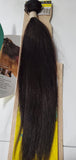Virgin remy human hair weave; steam permed; straight; weft; sew-in image 0