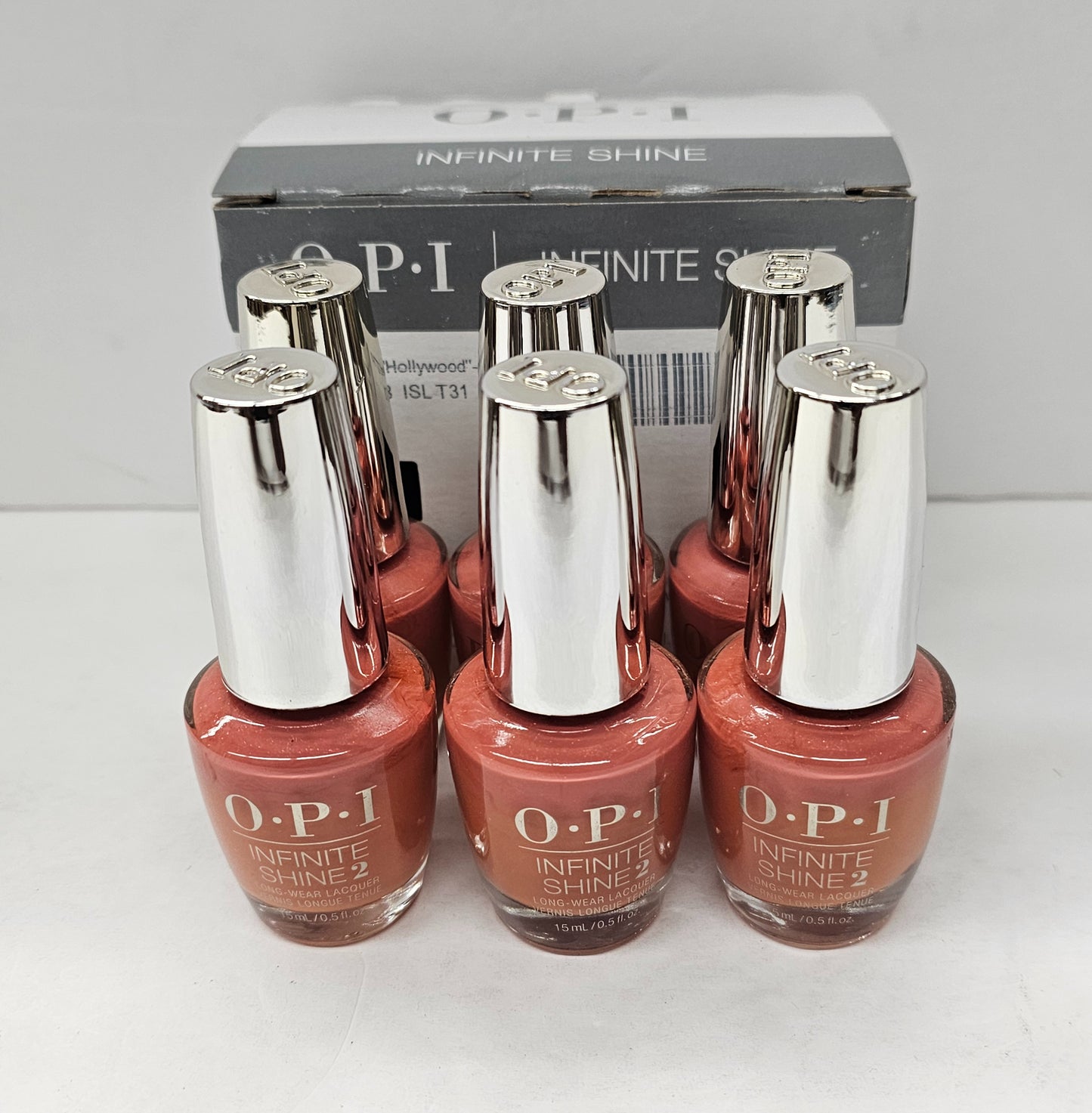 Set of 6 OPI infinite shine; My address is Hollywood; 0.5fl.oz image 1