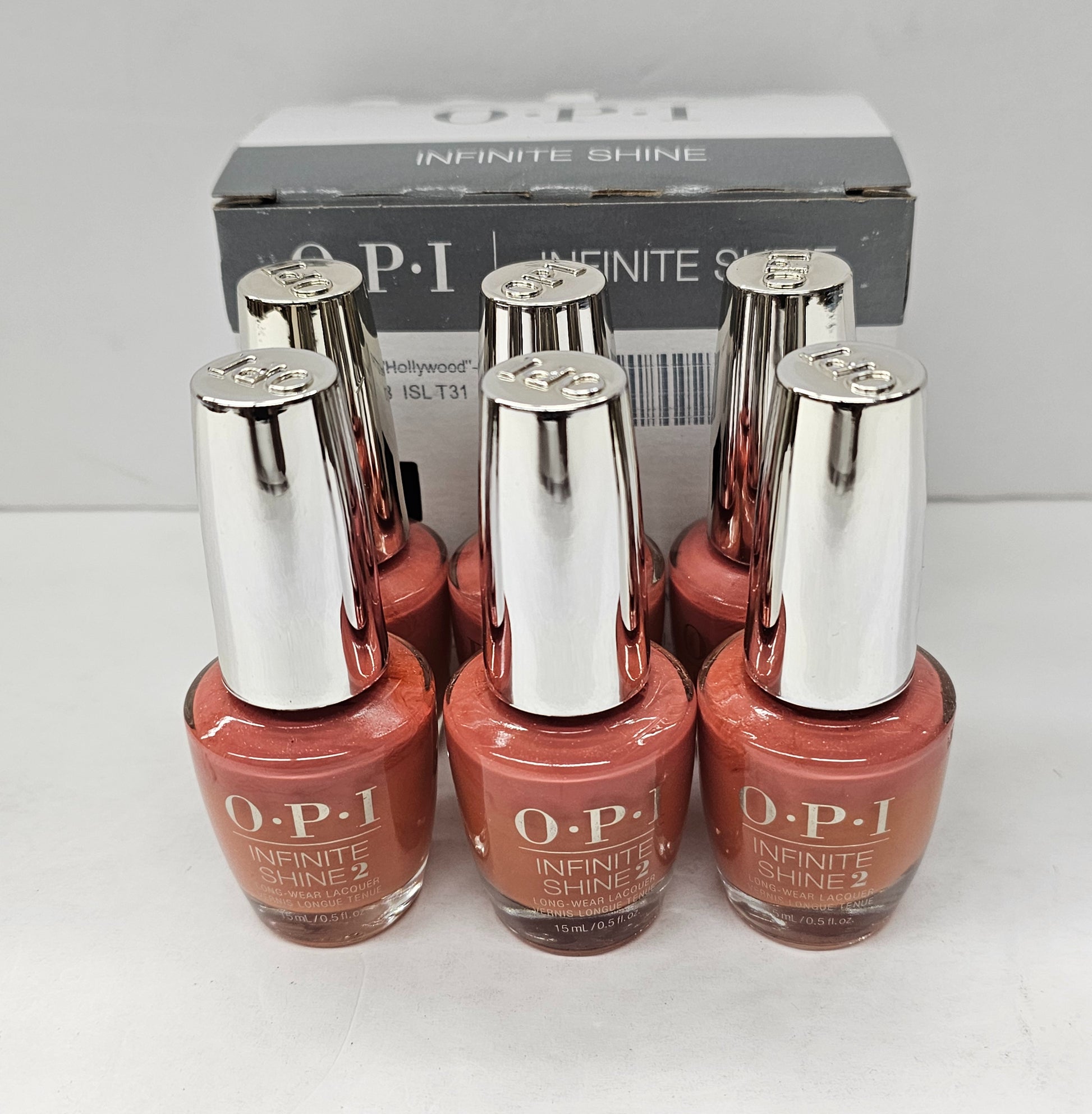 Set of 6 OPI infinite shine; My address is Hollywood; 0.5fl.oz image 1