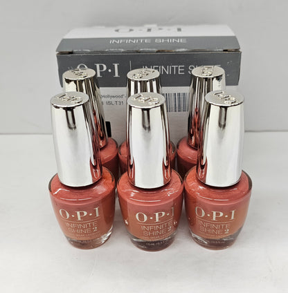 Set of 6 OPI infinite shine; My address is Hollywood; 0.5fl.oz image 1