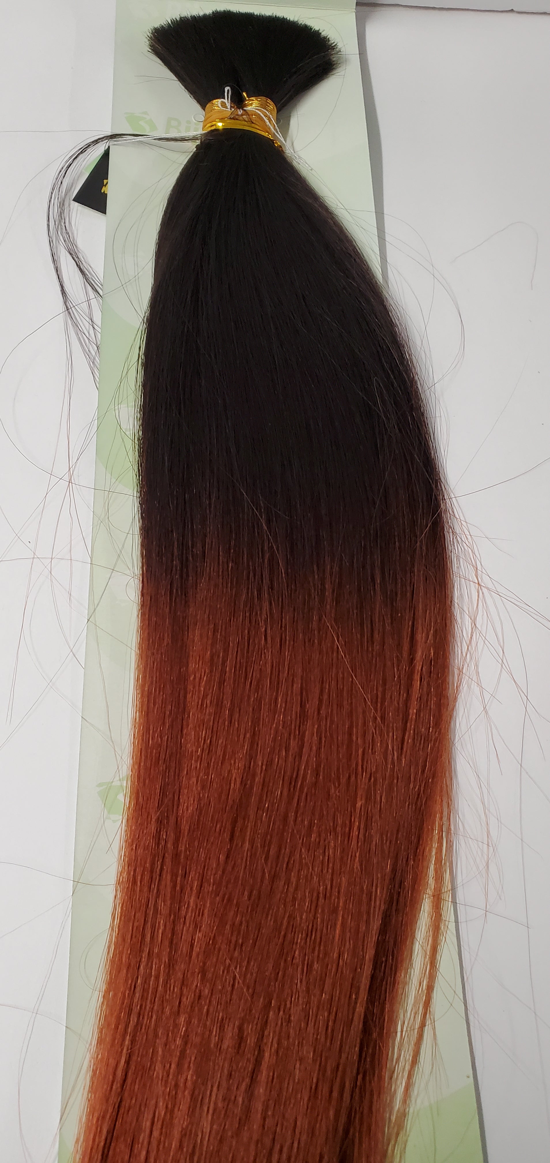 Human hair tangle-free new yaki bulk straight for braiding; Bijoux image 2